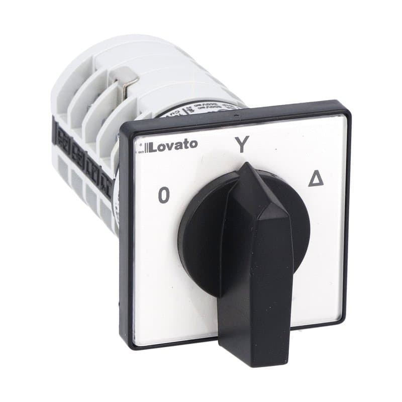 Lovato Electric 7GN2012U 7GN2012U Lovato - Rotary cam switch 7GN series, star-delta motor starter switch 20A, for front mounting with black handle, front plate 48X48mm Lovato Electric 7GN2012U 7GN2012U Lovato - Rotary cam switch 7GN series, star-delta motor starter switch 20A, for front mounting with black handle, front plate 48X48mm