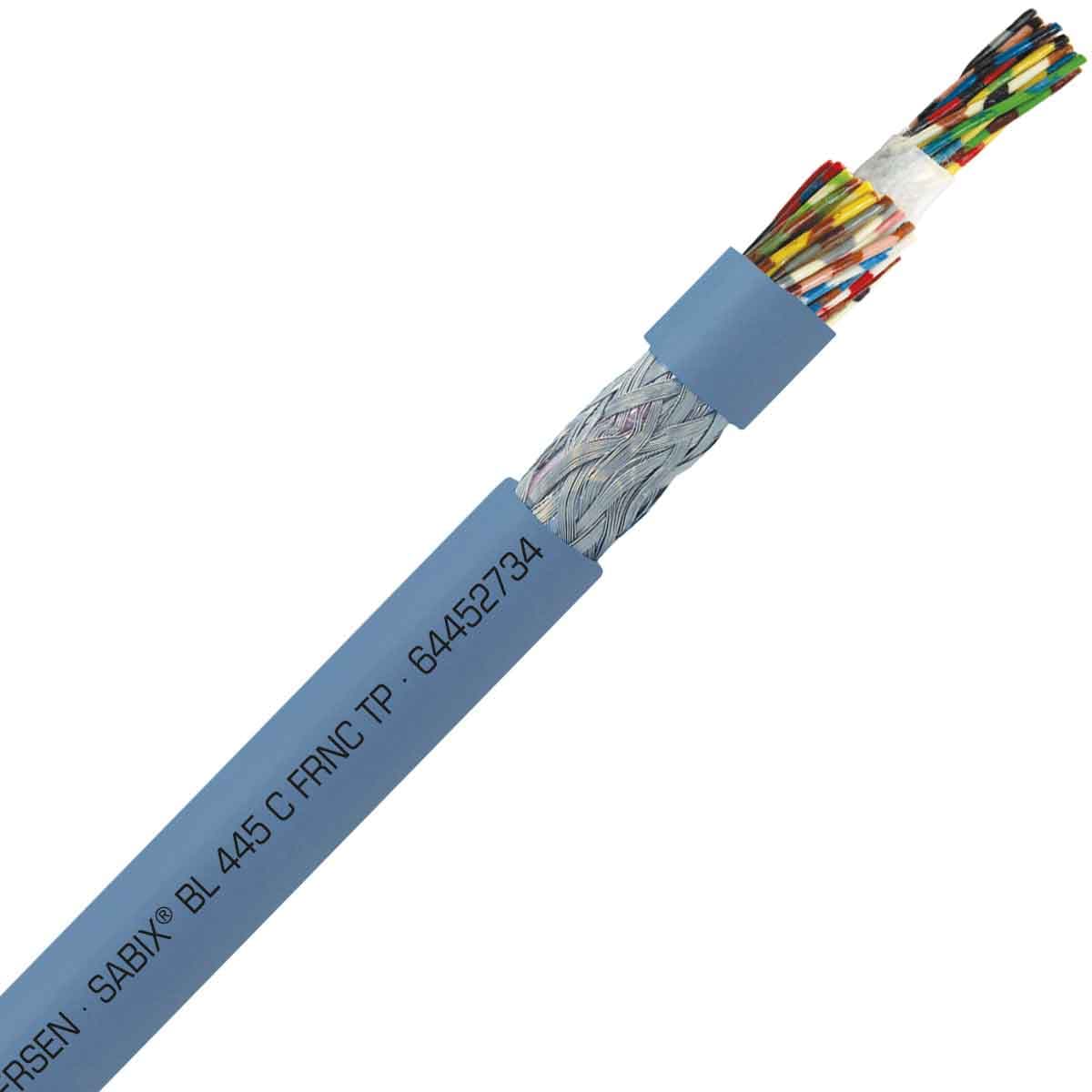 SAB 64452734 SABIX BL 445 C FRNC TP - 22 AWG/27pr, shielded halogen-free flame retardant paired flexible data cable for shipboard, DNV-GL, CE, RoHS SAB 64452734 SABIX BL 445 C FRNC TP - 22 AWG/27pr, shielded halogen-free flame retardant paired flexible data cable for shipboard, DNV-GL, CE, RoHS