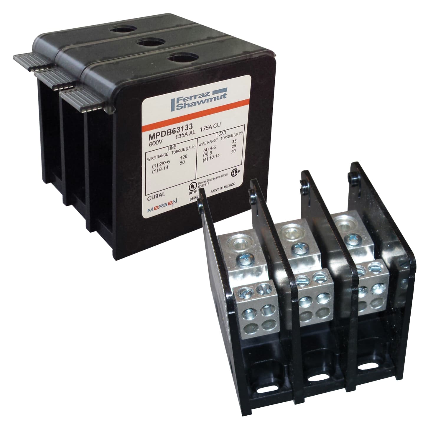 Mersen MPDB68110 MPDB68110 Mersen Open-Style PDB UL 1953 1000V Tin-plated Copper - 760A Adder 2 - 12 openings; 500-#4 --- #4-#14 Box to Box Mersen MPDB68110 MPDB68110 Mersen Open-Style PDB UL 1953 1000V Tin-plated Copper - 760A Adder 2 - 12 openings; 500-#4 --- #4-#14 Box to Box