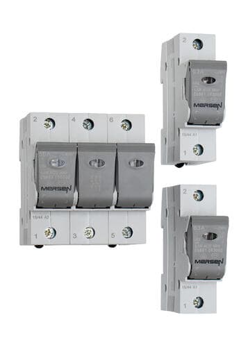 Mersen N1012610 LINOCUR D02 switch disconnector DIN rail, 230/400VAC 65VDC/pole 35A, 1-pole Mersen N1012610 LINOCUR D02 switch disconnector DIN rail, 230/400VAC 65VDC/pole 35A, 1-pole