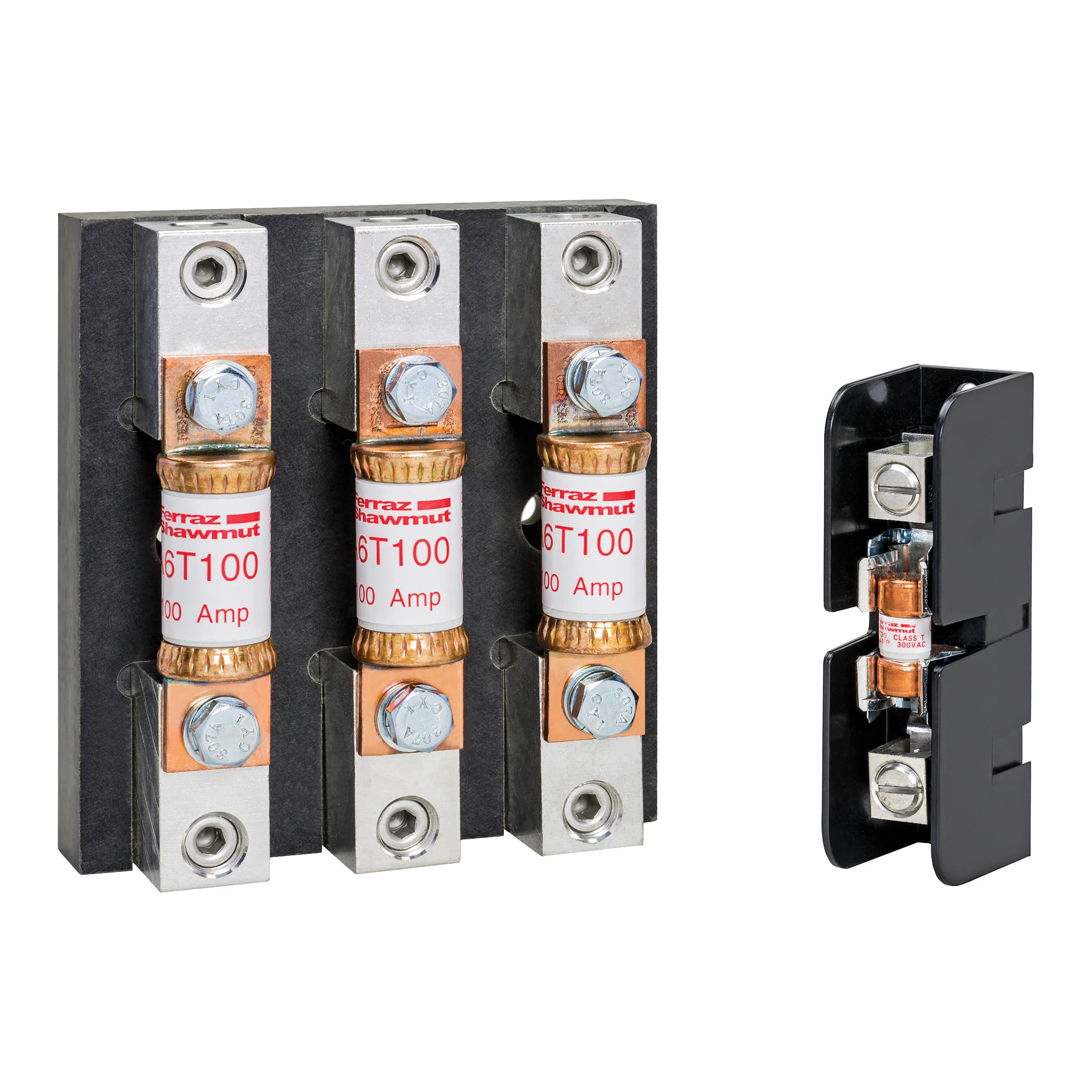 Mersen 30355T 30355T Mersen - Fuse Block 300VAC 300VDC Class T 30A Adder Copper Box Mersen 30355T 30355T Mersen - Fuse Block 300VAC 300VDC Class T 30A Adder Copper Box