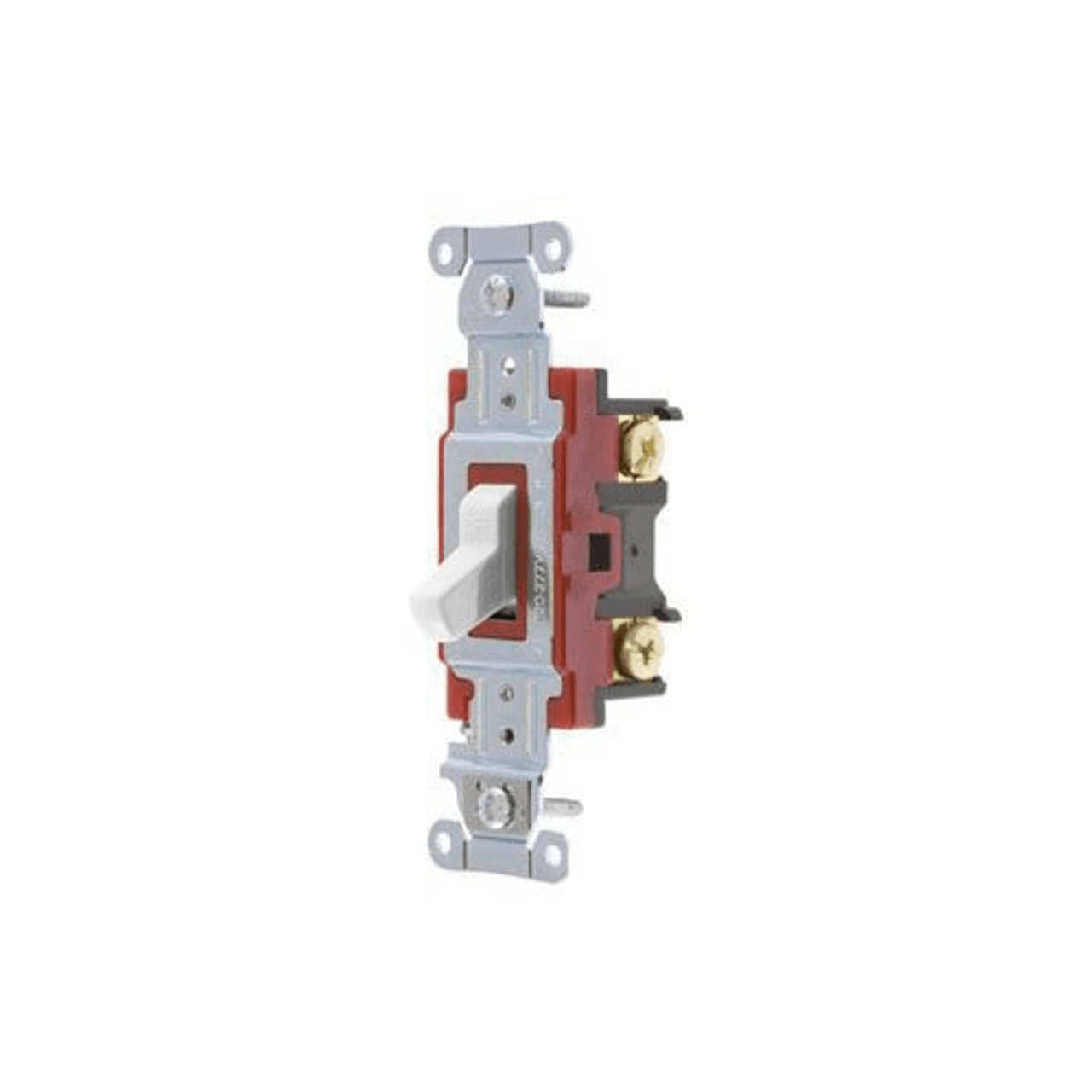 Hubbell 1223W Switches and Lighting Controls, Hubbell- PRO Series, Toggle Switches, General Purpose AC, Three Way, 20A 120/277V AC, Back and Side Wired, White ; Steel, zinc plated bridge is corrosion resistant ; Color Coded by Amperage makes inspection easy even when Hubbell 1223W Switches and Lighting Controls, Hubbell- PRO Series, Toggle Switches, General Purpose AC, Three Way, 20A 120/277V AC, Back and Side Wired, White ; Steel, zinc plated bridge is corrosion resistant ; Color Coded by Amperage makes inspection easy even when