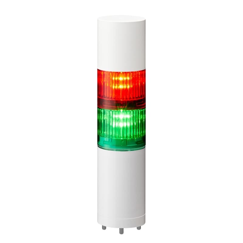 Patlite LR5-202WJBW-RG 50mm 2-tier Signal Tower, 24V DC, Direct Mount with Cable, Flashing/Buzzer, Off-white Patlite LR5-202WJBW-RG 50mm 2-tier Signal Tower, 24V DC, Direct Mount with Cable, Flashing/Buzzer, Off-white
