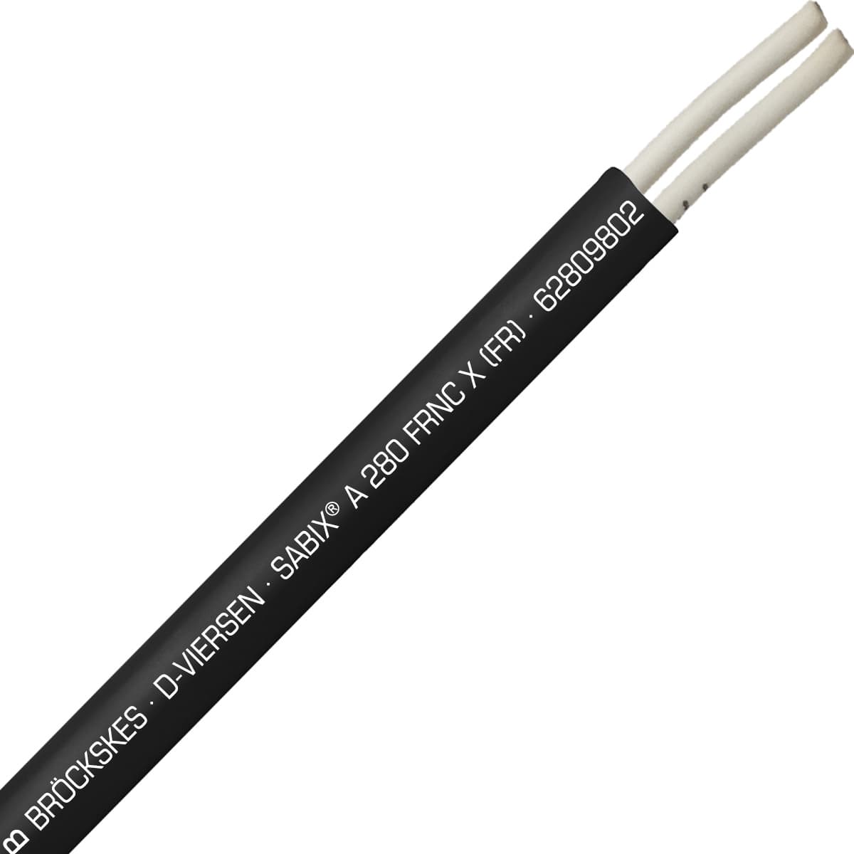 SAB 62809802 SABIX A 280 FRNC X (FR) -16 AWG/2c, halogen-free fire resistant control cable, CE, RoHS SAB 62809802 SABIX A 280 FRNC X (FR) -16 AWG/2c, halogen-free fire resistant control cable, CE, RoHS