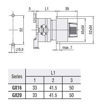 GX1675O48 Part Image. Manufactured by Lovato Electric.