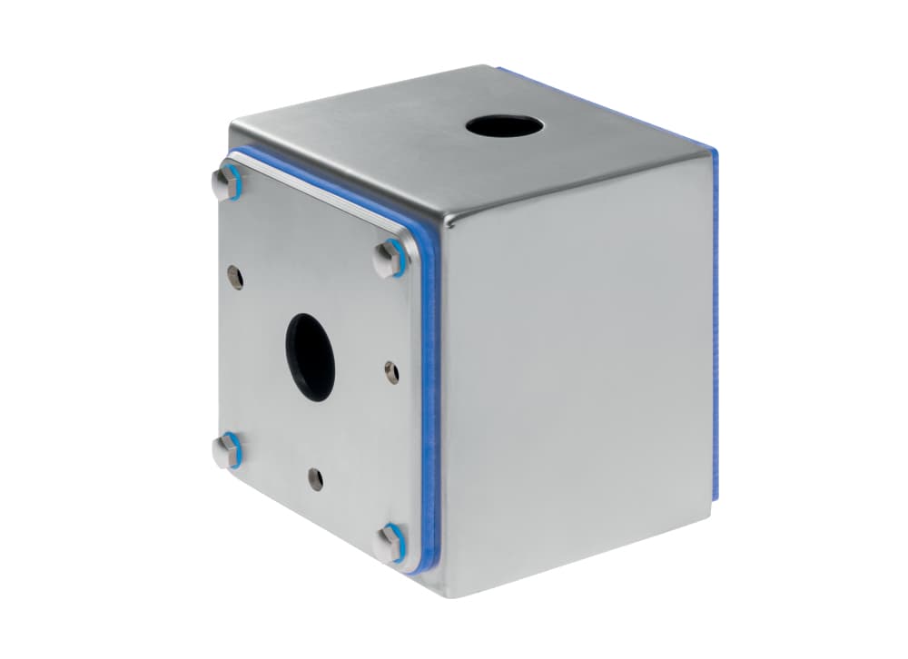 Schmersal NBGLC11.1/NSK NBGLC11.1/NSK Schmersal - IP69 stainless steel enclosue, for 1 device, conduit opening on side, with protective collar Schmersal NBGLC11.1/NSK NBGLC11.1/NSK Schmersal - IP69 stainless steel enclosue, for 1 device, conduit opening on side, with protective collar