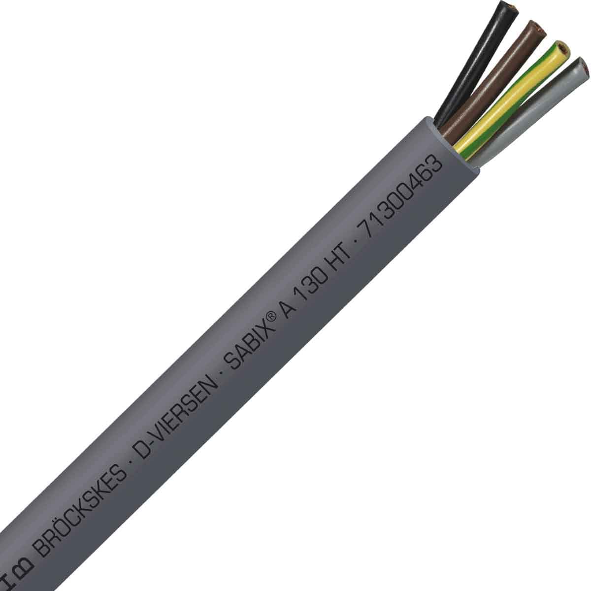 SAB 71300463 SABIX A 130 HT - 4 AWG/4c, high temperature SABIX halogen-free control cable, CE, RoHS SAB 71300463 SABIX A 130 HT - 4 AWG/4c, high temperature SABIX halogen-free control cable, CE, RoHS