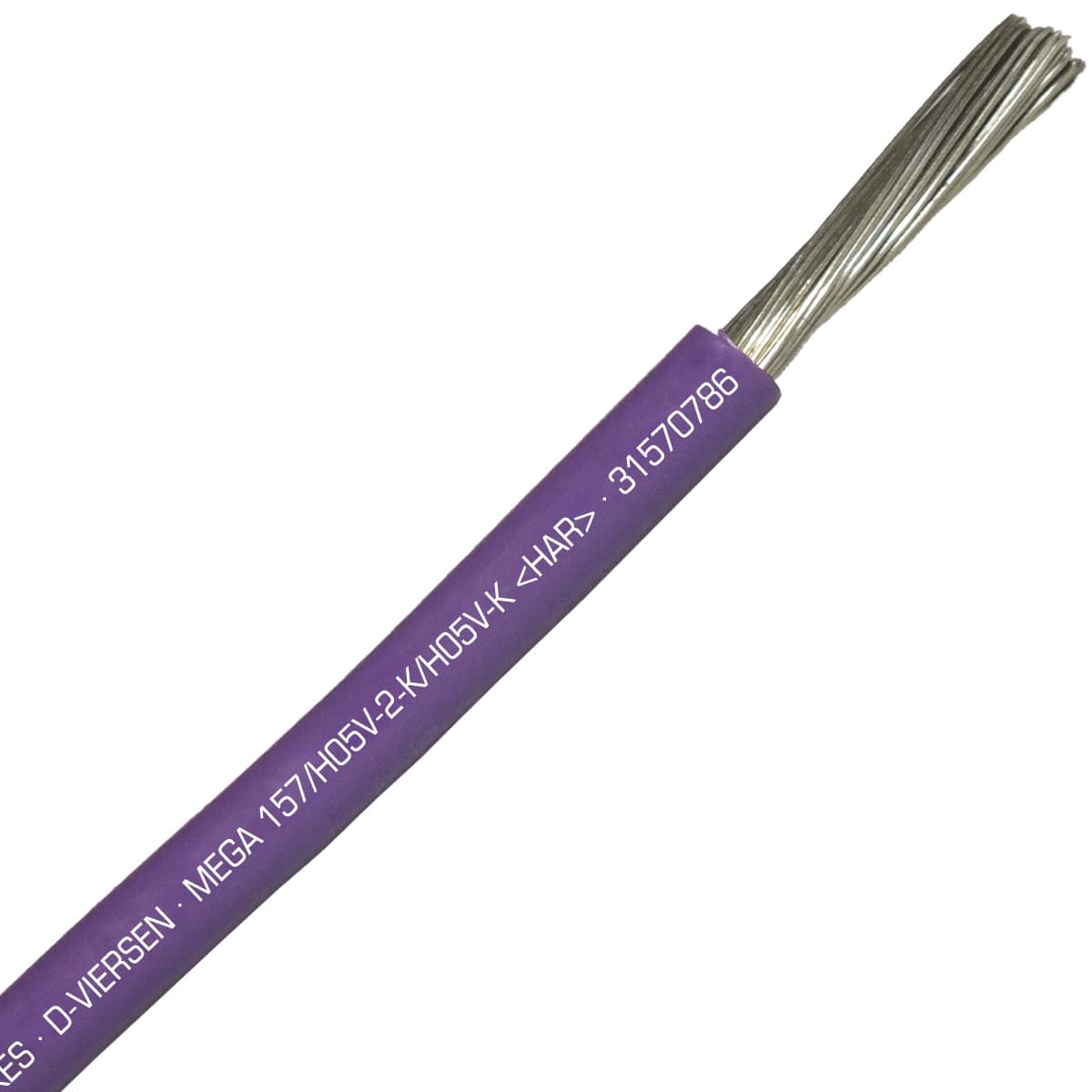 SAB 31570786 MEGA 157/H05V2-K/H05V-K (HAR/UL/CSA/CE) - 12 AWG hook-up wire, Violet SAB 31570786 MEGA 157/H05V2-K/H05V-K (HAR/UL/CSA/CE) - 12 AWG hook-up wire, Violet