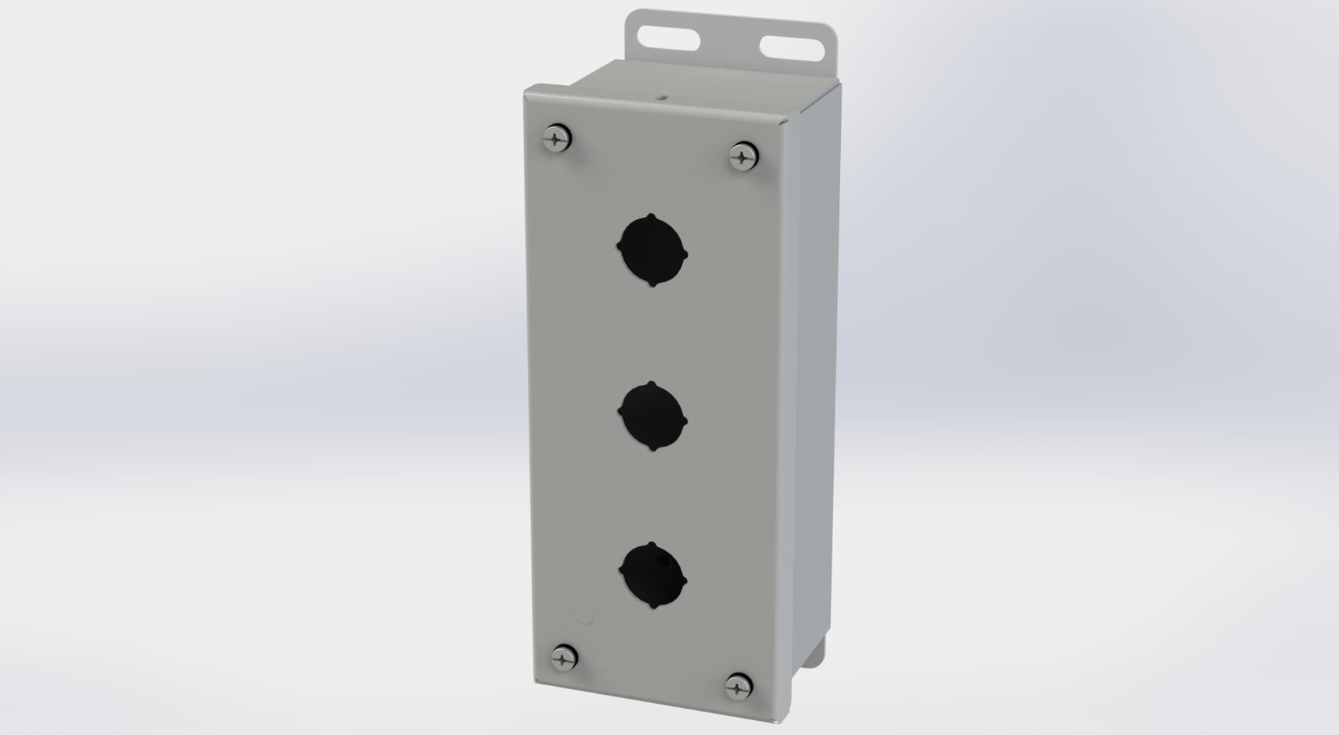 Saginaw Control SCE-3PBI PB Enclosure, Height:8.00", Width:3.25", Depth:2.75", ANSI-61 gray powder coat inside and out. Saginaw Control SCE-3PBI PB Enclosure, Height:8.00", Width:3.25", Depth:2.75", ANSI-61 gray powder coat inside and out.