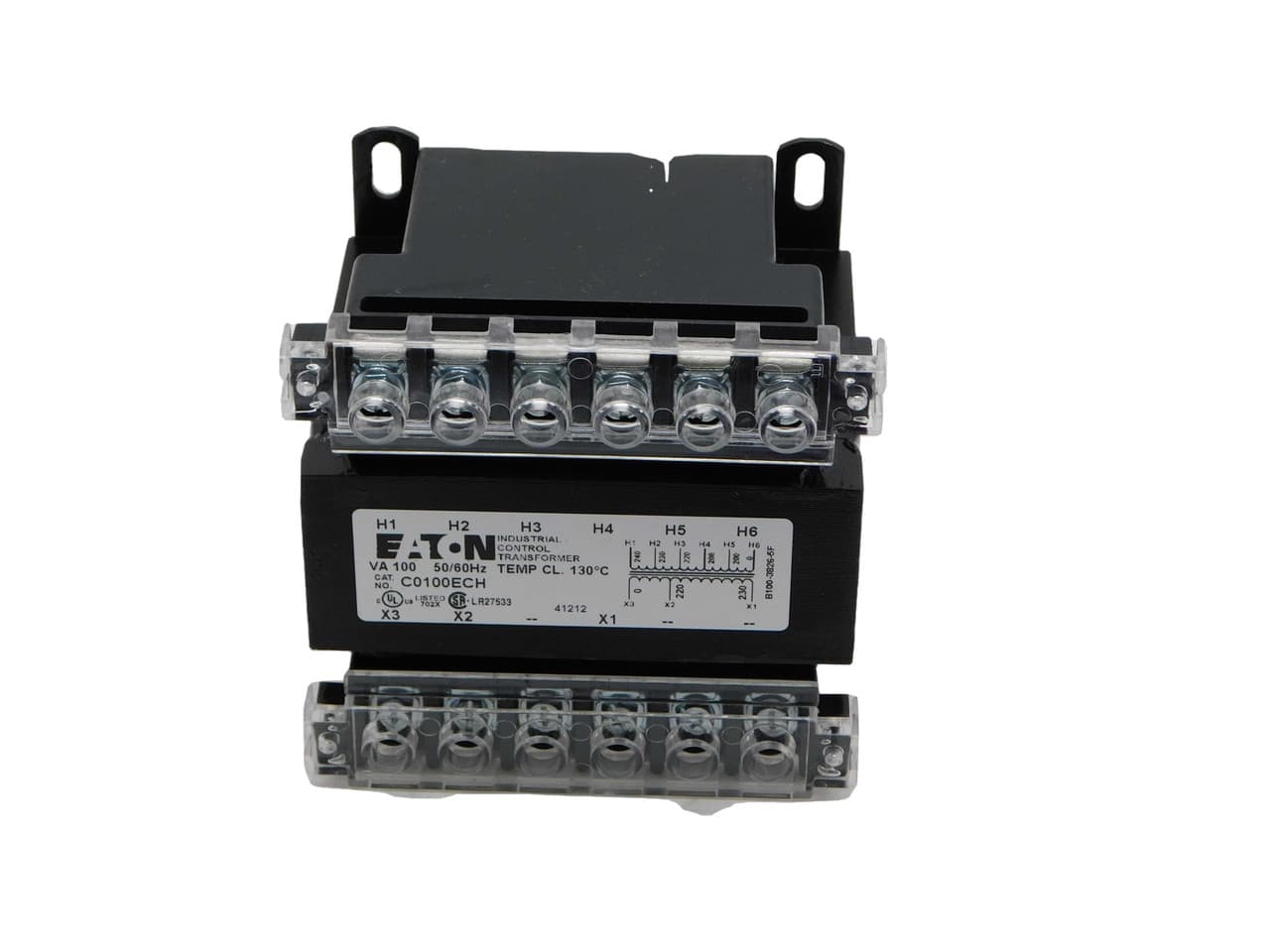 Eaton C0100ECH C0100ECH Eaton - Eaton Type MTE industrial control transformer, pv: 200/208/220/230/240 , sv: 220/230, class 130, 100 va , cu magnet wire, 50/60 hz Eaton C0100ECH C0100ECH Eaton - Eaton Type MTE industrial control transformer, pv: 200/208/220/230/240 , sv: 220/230, class 130, 100 va , cu magnet wire, 50/60 hz
