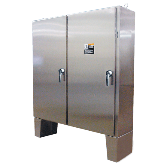Hoffman A72X7312SSLPN4 Floor-Mount, Disconnect, 3pt Latch, Type 4X, 72x74x12, 2-Door, Right, SS 304 Hoffman A72X7312SSLPN4 Floor-Mount, Disconnect, 3pt Latch, Type 4X, 72x74x12, 2-Door, Right, SS 304