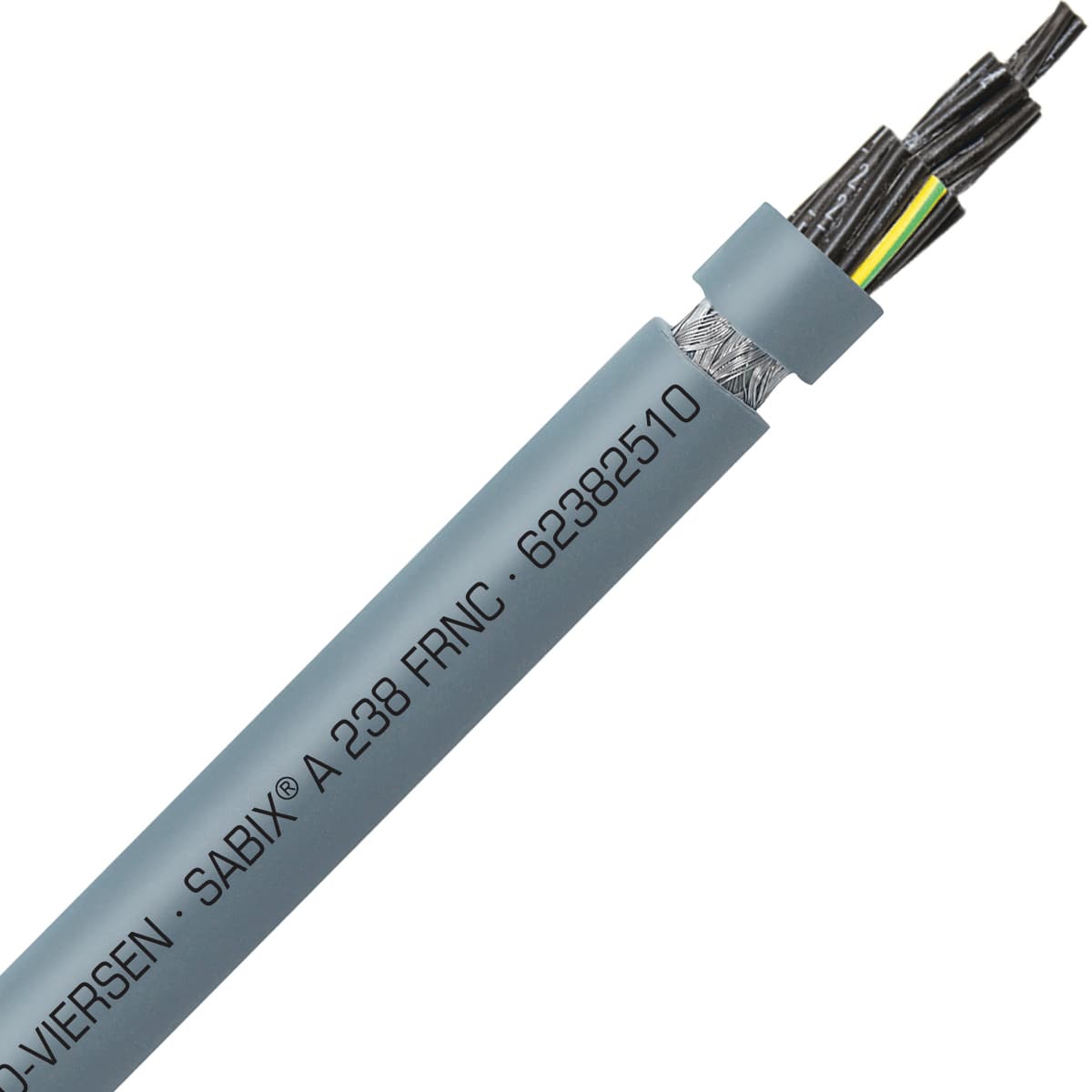 SAB 62382510 SABIX A 238 FRNC - 16 AWG/25c, shielded high temperature flame retardant flexible SABIX control cable, CE, RoHS SAB 62382510 SABIX A 238 FRNC - 16 AWG/25c, shielded high temperature flame retardant flexible SABIX control cable, CE, RoHS
