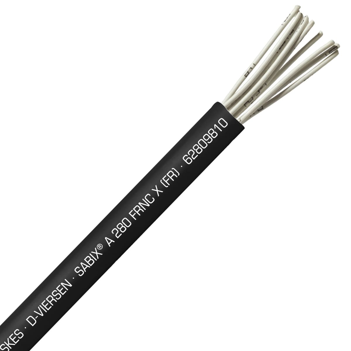 SAB 62809810 SABIX A 280 FRNC X (FR) -16 AWG/10c, halogen-free fire resistant control cable, CE, RoHS SAB 62809810 SABIX A 280 FRNC X (FR) -16 AWG/10c, halogen-free fire resistant control cable, CE, RoHS