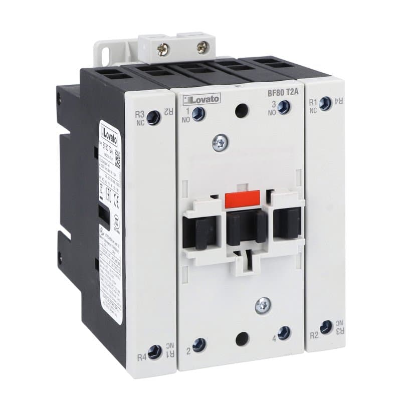 Lovato Electric BF80T2A22060 BF80T2A22060 Lovato - Four-pole contactor, IEC operating current Ith (AC1) = 115A, AC coil 60Hz, 220VAC Lovato Electric BF80T2A22060 BF80T2A22060 Lovato - Four-pole contactor, IEC operating current Ith (AC1) = 115A, AC coil 60Hz, 220VAC