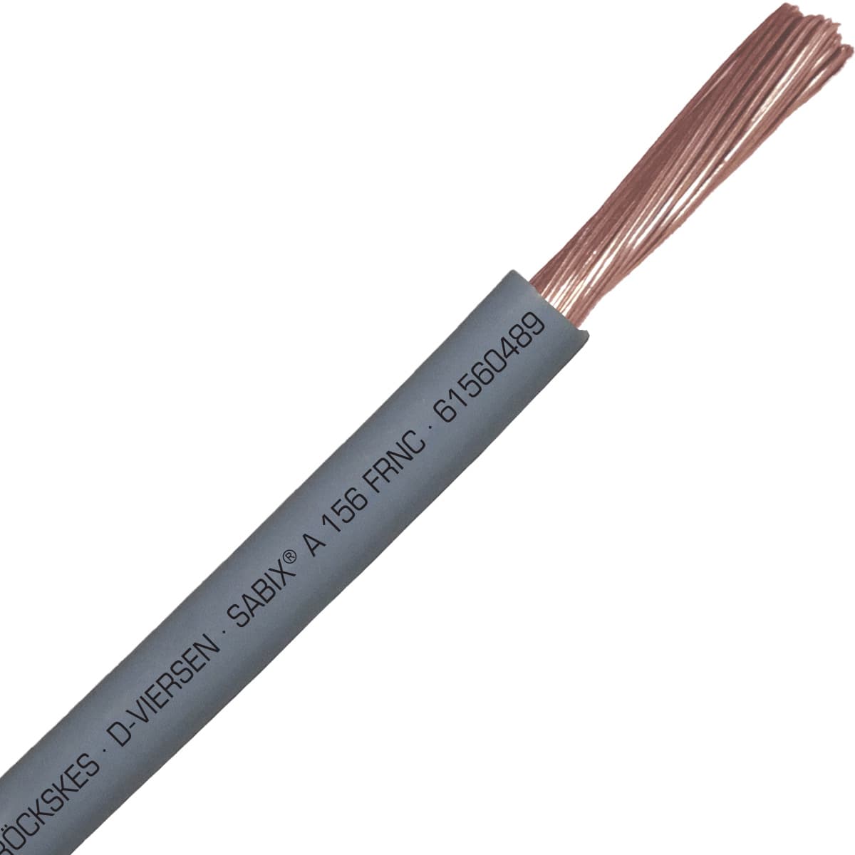 SAB 61560489 SABIX A 156 FRNC - 6 AWG/1c, flame retardant halogen-free 750V gray hook-up wire, CE, RoHS SAB 61560489 SABIX A 156 FRNC - 6 AWG/1c, flame retardant halogen-free 750V gray hook-up wire, CE, RoHS