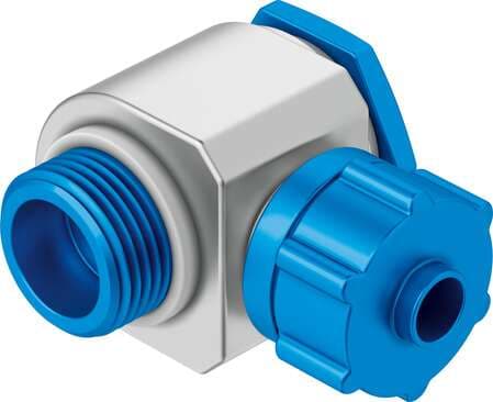 Festo 11452 elbow quick connector LCK-1/4-PK-9 Swivelling with 2 sealing rings. Nominal size: 8 mm, Type of seal on screw-in stud: Sealing ring, Assembly position: Any, Pneumatic connection, port 1: Male thread G1/4, Pneumatic connection, port 2: for barbed connect Festo 11452 elbow quick connector LCK-1/4-PK-9 Swivelling with 2 sealing rings. Nominal size: 8 mm, Type of seal on screw-in stud: Sealing ring, Assembly position: Any, Pneumatic connection, port 1: Male thread G1/4, Pneumatic connection, port 2: for barbed connect