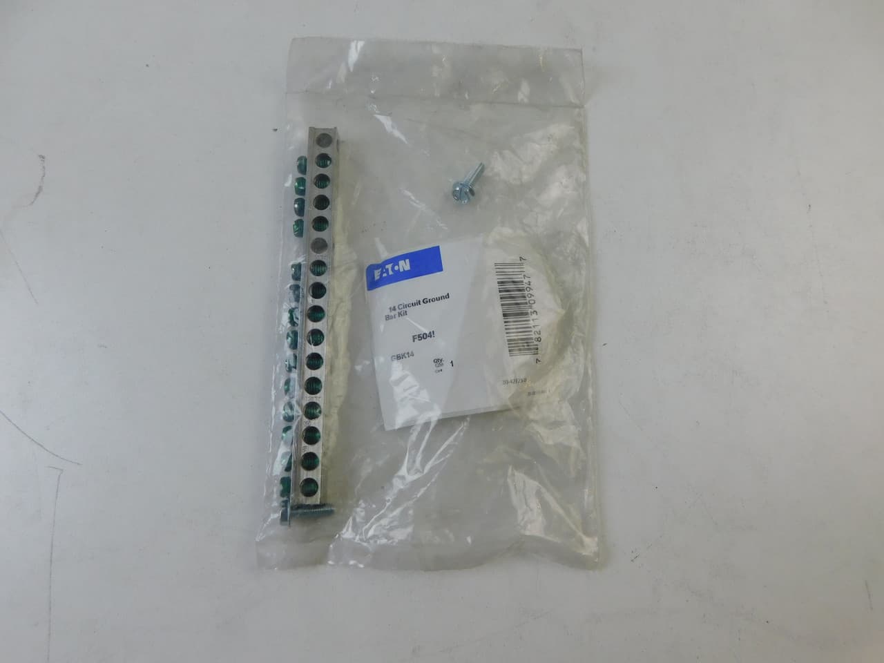 Eaton GBK14 GBK14 Eaton - Eaton CH Loadcenter and Breaker Accessories - 14 Terminal Ground Bar Kit,1-3/4 in mounting hole distance,Ground bar kit,CH,14 terminals,0.75 in,CH and BR loadcenters Eaton GBK14 GBK14 Eaton - Eaton CH Loadcenter and Breaker Accessories - 14 Terminal Ground Bar Kit,1-3/4 in mounting hole distance,Ground bar kit,CH,14 terminals,0.75 in,CH and BR loadcenters