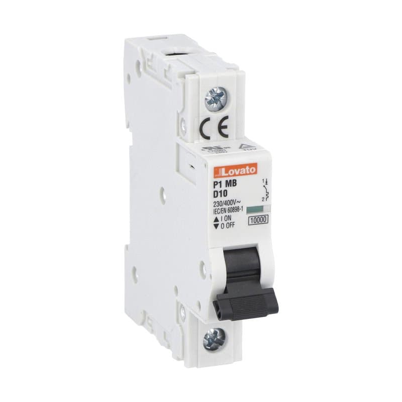 Lovato Electric P1MB1PD50 P1MB1PD50 Lovato - Miniature circuit breaker, 1P - 10kA. 1 module, characteristic D, 50A Lovato Electric P1MB1PD50 P1MB1PD50 Lovato - Miniature circuit breaker, 1P - 10kA. 1 module, characteristic D, 50A