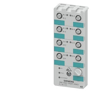 Siemens 3RK1400-1DQ01-0AA3 AS-i compact module K60 digital 4 DI/4 DQ, IP67 4 x input, maximum 200 mA 4 x output, 1 A, 24 V DC 8 x M12 socket Y-II assignment Mounting plate 3RK1901-0CA00 must be ordered separately Siemens 3RK1400-1DQ01-0AA3 AS-i compact module K60 digital 4 DI/4 DQ, IP67 4 x input, maximum 200 mA 4 x output, 1 A, 24 V DC 8 x M12 socket Y-II assignment Mounting plate 3RK1901-0CA00 must be ordered separately