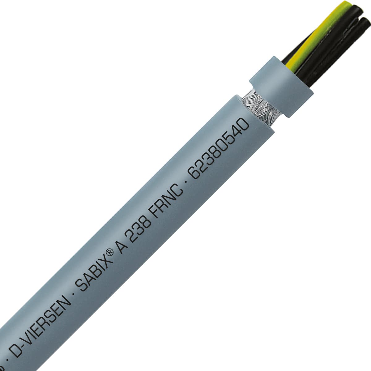 SAB 62380540 SABIX A 238 FRNC - 12 AWG/5c, shielded high temperature flame retardant flexible SABIX control cable, CE, RoHS SAB 62380540 SABIX A 238 FRNC - 12 AWG/5c, shielded high temperature flame retardant flexible SABIX control cable, CE, RoHS