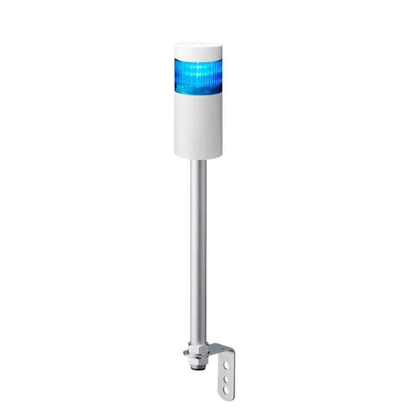 Patlite LR6-102LJNW-B 60mm 1-tier Signal Tower, 24V DC , Pole Mount with L Bracket and Cable, No Flashing/Buzzer, Off-white Patlite LR6-102LJNW-B 60mm 1-tier Signal Tower, 24V DC , Pole Mount with L Bracket and Cable, No Flashing/Buzzer, Off-white