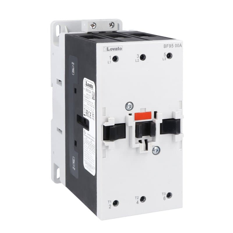 Lovato Electric BF9500A04860 BF9500A04860 Lovato - Three-pole contactor, IEC operating current Ie (AC3) = 95A, AC coil 60Hz, 48VAC Lovato Electric BF9500A04860 BF9500A04860 Lovato - Three-pole contactor, IEC operating current Ie (AC3) = 95A, AC coil 60Hz, 48VAC