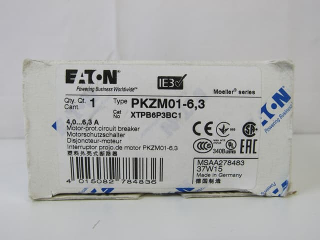 XTPB6P3BC1 Part Image. Manufactured by Eaton.
