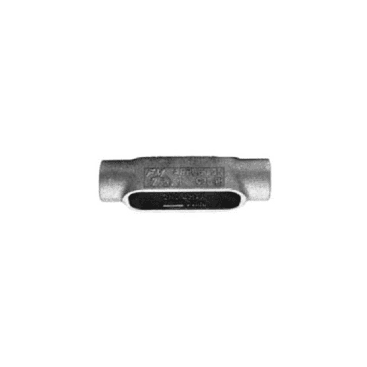 Appleton C87 3" Hub, Zinc Electroplated/Chromate/Epoxy Powder Coated, Grayloy Iron, Form 7, 2-Hub, Tapered Threaded Installation, Straight Side Opening, C-Type Appleton C87 3" Hub, Zinc Electroplated/Chromate/Epoxy Powder Coated, Grayloy Iron, Form 7, 2-Hub, Tapered Threaded Installation, Straight Side Opening, C-Type