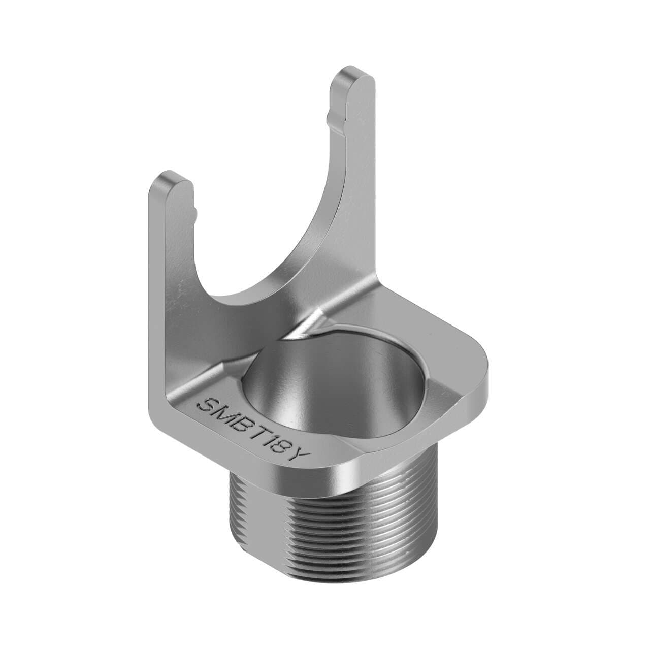 Banner SMBT18Y Banner SMBT18Y - Bracket: Die-cast bracket for 18 mm holes; Includes metal hex nut; For use with M12 QD connectors and cabled versions; Used with T18 and TM18 models Banner SMBT18Y Banner SMBT18Y - Bracket: Die-cast bracket for 18 mm holes; Includes metal hex nut; For use with M12 QD connectors and cabled versions; Used with T18 and TM18 models