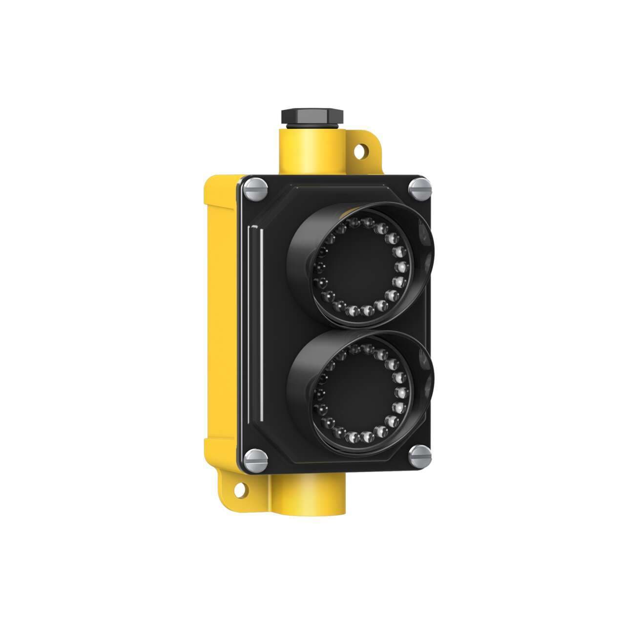 Banner SP250GRP EZ-LIGHT Traffic Series: 2-Indicator Daylight Visible; Voltage: 15-30 V dc; Housing: Polycarbonate; IP65; Input: PNP; Colors: Green Red; Field Wireable Banner SP250GRP EZ-LIGHT Traffic Series: 2-Indicator Daylight Visible; Voltage: 15-30 V dc; Housing: Polycarbonate; IP65; Input: PNP; Colors: Green Red; Field Wireable