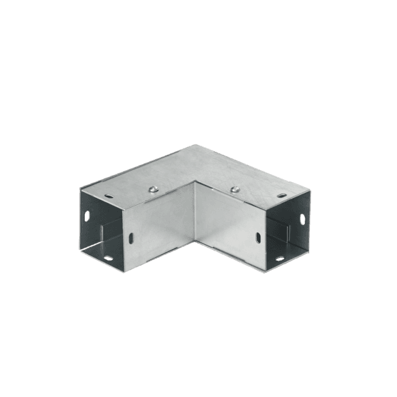 Hoffman F6690EOUTGV Galvanized 90-Degree Elbow—Outside Opening, fits 6.00x6.00, Steel Hoffman F6690EOUTGV Galvanized 90-Degree Elbow—Outside Opening, fits 6.00x6.00, Steel