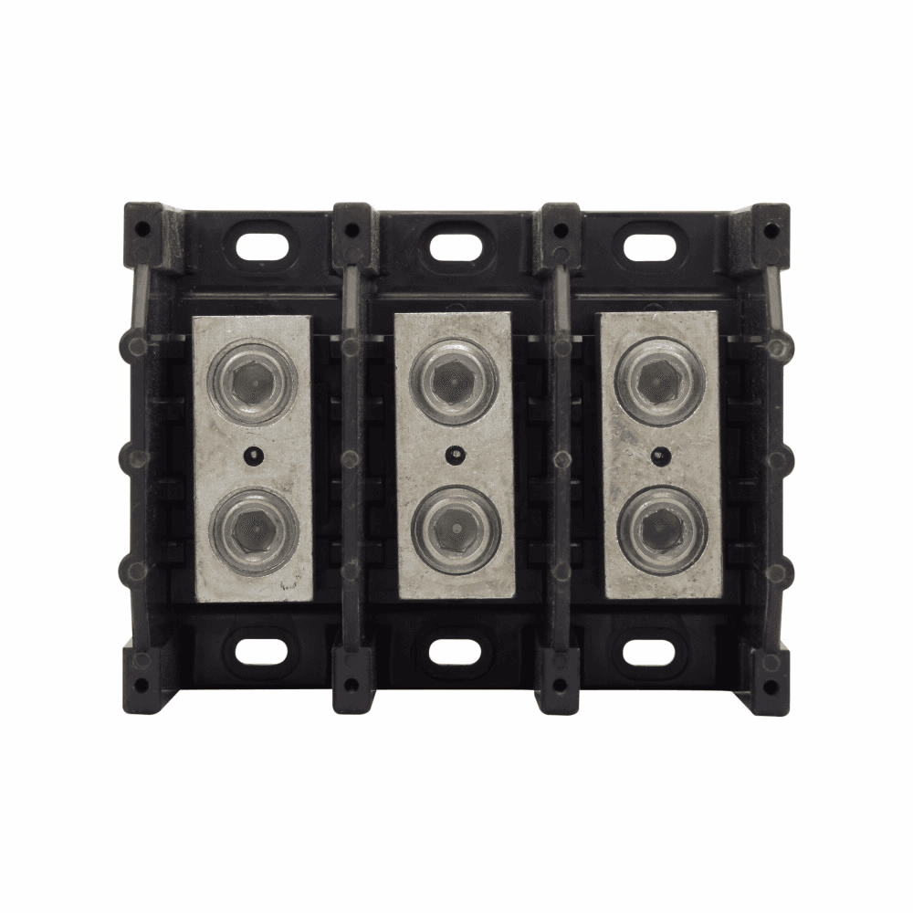 Cooper Bussmann 16303-3 16303-3 Cooper Bussmann - Eaton Bussmann series power splicer block, 600 Vac, 600 Vdc, 310A, Power splicer block, Three-pole, Splicer, SCCR: 10 kA, Black, Molded Thermoplastic Base, Tin-plated aluminum connector Cooper Bussmann 16303-3 16303-3 Cooper Bussmann - Eaton Bussmann series power splicer block, 600 Vac, 600 Vdc, 310A, Power splicer block, Three-pole, Splicer, SCCR: 10 kA, Black, Molded Thermoplastic Base, Tin-plated aluminum connector