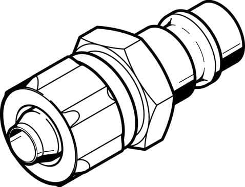 Festo 2150 quick coupling plug KS4-CK-4 For self-closing quick coupling connectors. Nominal size: 2,9 mm, Operating pressure complete temperature range: -0,95 - 12 bar, Standard nominal flow rate: 252 l/min, Operating medium: Compressed air in accordance with ISO857 Festo 2150 quick coupling plug KS4-CK-4 For self-closing quick coupling connectors. Nominal size: 2,9 mm, Operating pressure complete temperature range: -0,95 - 12 bar, Standard nominal flow rate: 252 l/min, Operating medium: Compressed air in accordance with ISO857
