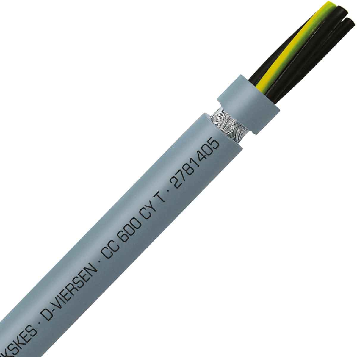 SAB 2781405 CC 600 CY T - 14 AWG/5c, shielded PVC flexible control cable, UL, CSA, CE, RoHS SAB 2781405 CC 600 CY T - 14 AWG/5c, shielded PVC flexible control cable, UL, CSA, CE, RoHS
