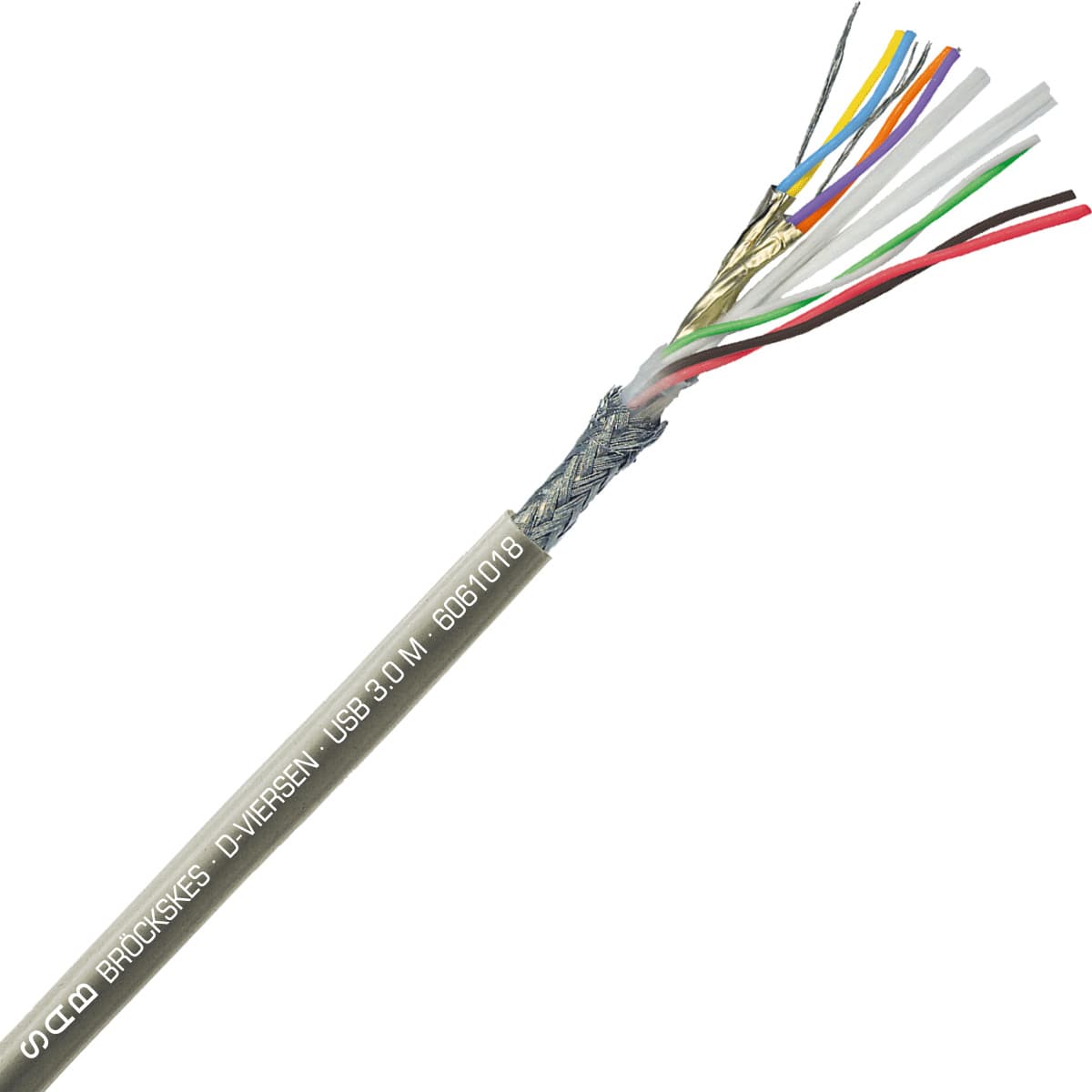 SAB 6061018 USB 3.0 M - 28 AWG/2pr + 28 AWG/2c + 26 AWG/2c, flexible USB 3.0 cable with biocompatible jacket for medical applications, CE, RoHS SAB 6061018 USB 3.0 M - 28 AWG/2pr + 28 AWG/2c + 26 AWG/2c, flexible USB 3.0 cable with biocompatible jacket for medical applications, CE, RoHS
