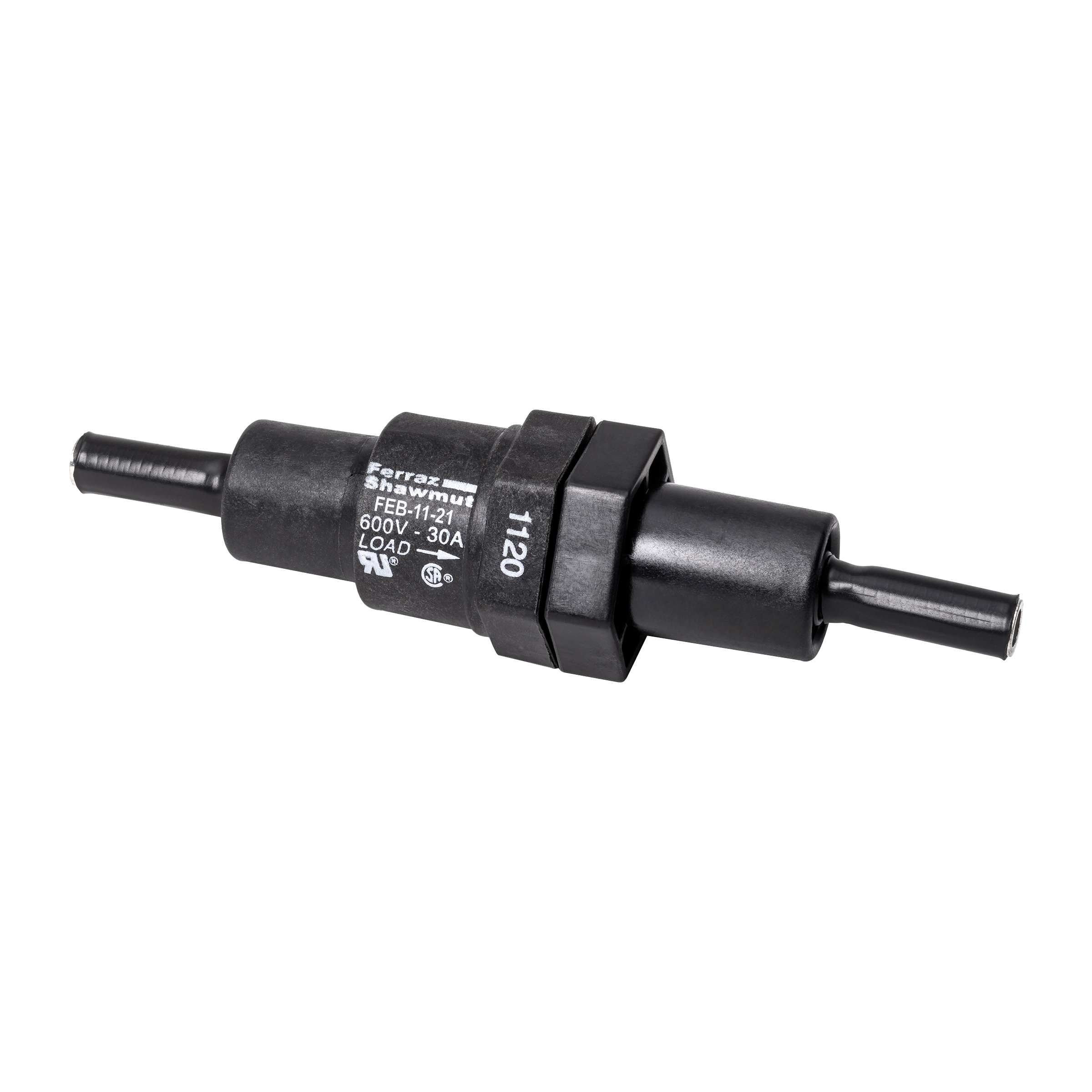 Mersen FEB-11-21 FEB-11-21 Mersen - Fuse Block 600VAC 600VDC Midget 30A 1-Pole 11-21 Crimp Mersen FEB-11-21 FEB-11-21 Mersen - Fuse Block 600VAC 600VDC Midget 30A 1-Pole 11-21 Crimp