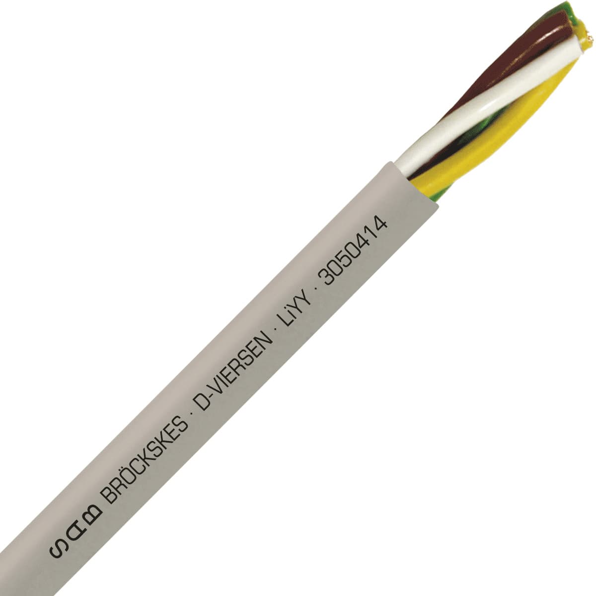 SAB 3050414 LiYY - 26 AWG/4c, multi-conductor signal and control PVC cable with DIN color code SAB 3050414 LiYY - 26 AWG/4c, multi-conductor signal and control PVC cable with DIN color code