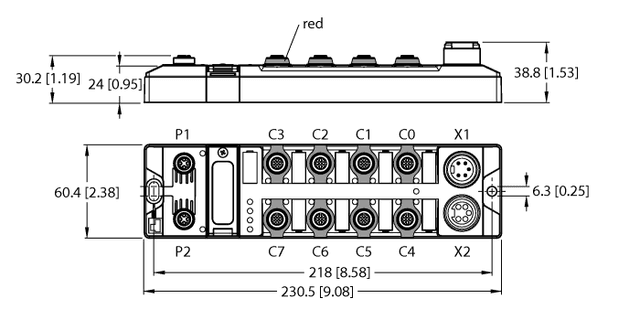 100001827 Part Image. Manufactured by Turck.