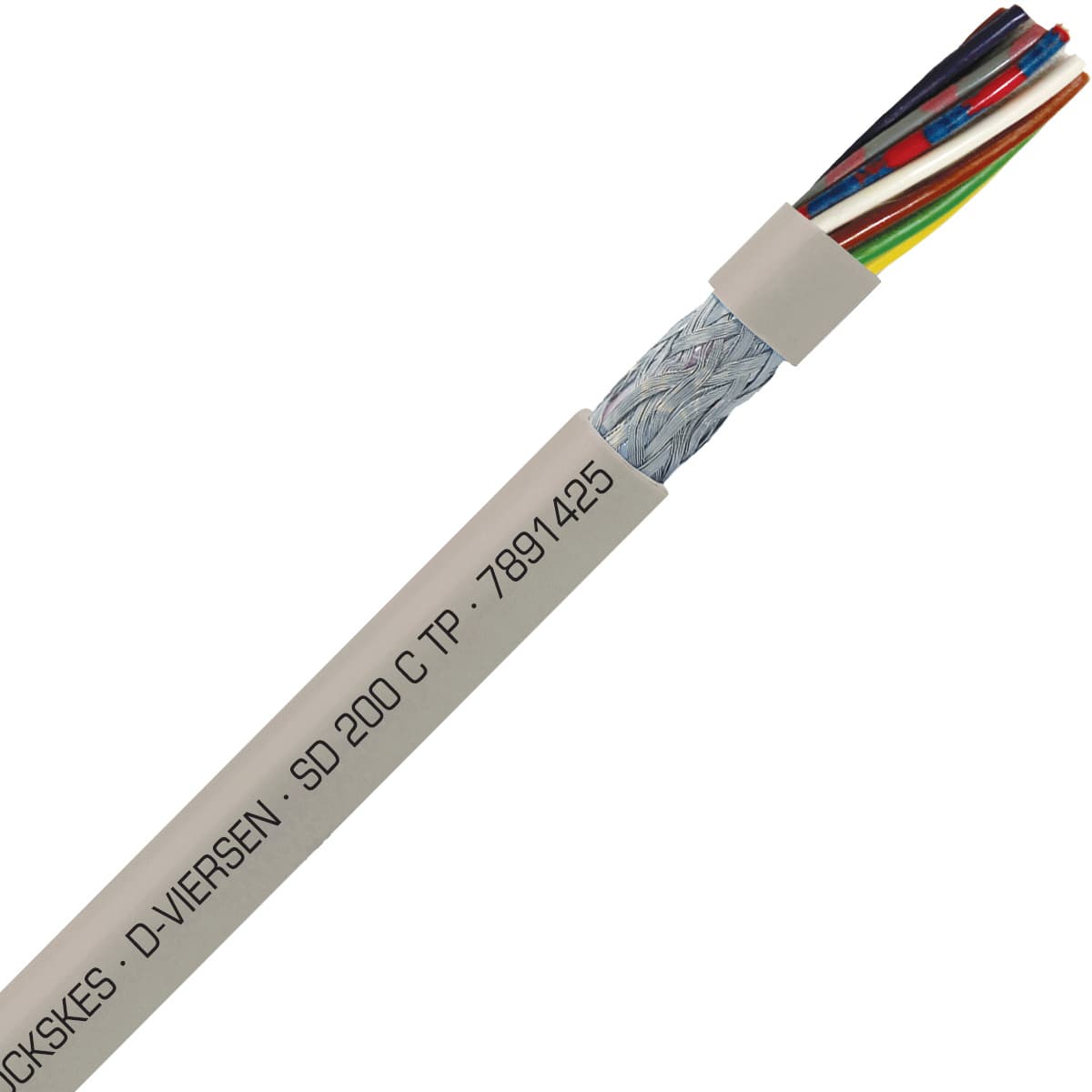 SAB 7891425 SD 200 C TP - 24 AWG/14 pr, shielded halogen free continuous flex oil resistant paired data cable, CE, RoHS SAB 7891425 SD 200 C TP - 24 AWG/14 pr, shielded halogen free continuous flex oil resistant paired data cable, CE, RoHS
