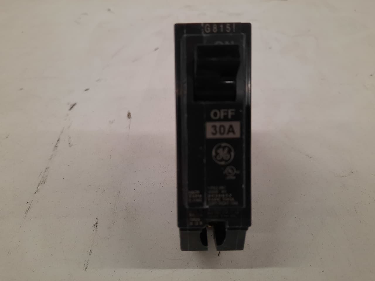 General Electric THQL1130 120/240 VAC, 30 A, 10 kA, 1-Pole, 14 to 8 AWG Copper/12 to 8 AWG Aluminum, 1" Plug-In Mount, Box Terminal, Q-Line Frame, Molded Case, Compact, Fixed Thermal Magnetic, Circuit Breaker General Electric THQL1130 120/240 VAC, 30 A, 10 kA, 1-Pole, 14 to 8 AWG Copper/12 to 8 AWG Aluminum, 1" Plug-In Mount, Box Terminal, Q-Line Frame, Molded Case, Compact, Fixed Thermal Magnetic, Circuit Breaker