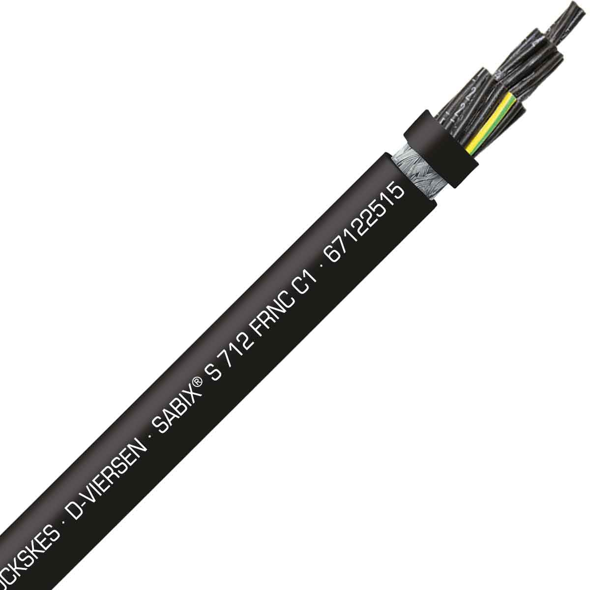 SAB 67122515 SABIX S 712 C FRNC C1 - 16 AWG/25c, shielded halogen-free flame retardant continuous flex control cable, CE, RoHS SAB 67122515 SABIX S 712 C FRNC C1 - 16 AWG/25c, shielded halogen-free flame retardant continuous flex control cable, CE, RoHS