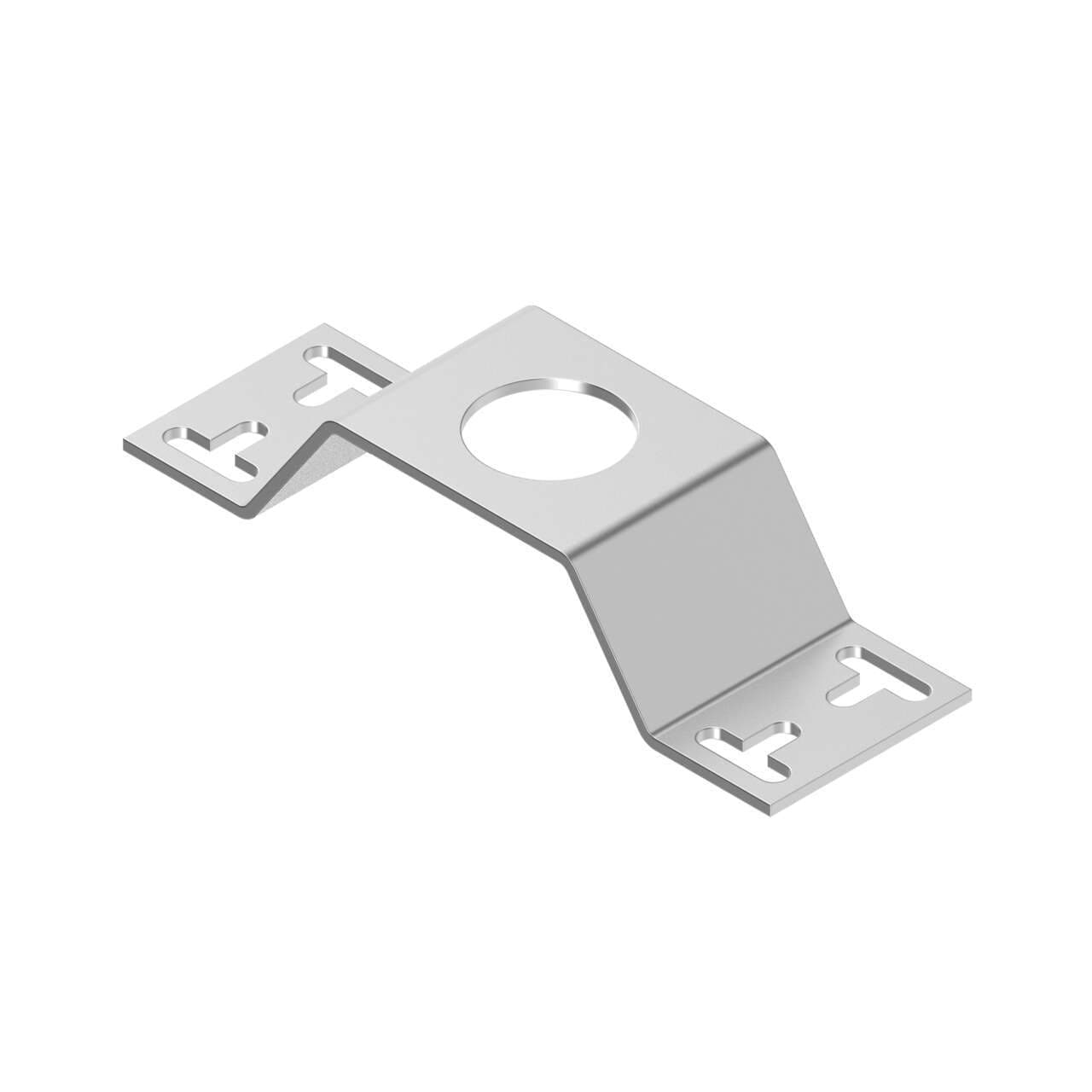 Banner SMBT30RTM Bracket: Tank Level, Horizontal Mounting; Material: 12 Gauge Stainless Steel; T mounting slots for versatility/orientation; Clearance for M6 (1/4 in) hardware Banner SMBT30RTM Bracket: Tank Level, Horizontal Mounting; Material: 12 Gauge Stainless Steel; T mounting slots for versatility/orientation; Clearance for M6 (1/4 in) hardware