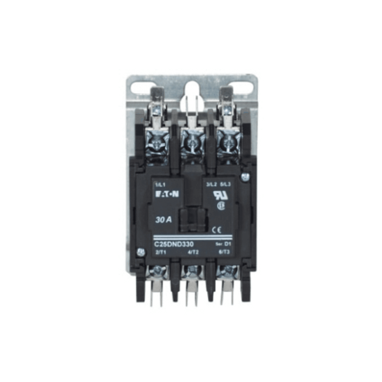 Eaton C25DND330A C25DND330A Eaton - Eaton definite purpose contactor, Quick, 30A,110-120 Vac, 50/60 Hz, Open with metal mounting plate, 15-50A, two- and three-pole, 30A, Contactor, Three-pole, 40A, Screw/pressure plate and quick connect terminals (side-by-side), Non-reversing Eaton C25DND330A C25DND330A Eaton - Eaton definite purpose contactor, Quick, 30A,110-120 Vac, 50/60 Hz, Open with metal mounting plate, 15-50A, two- and three-pole, 30A, Contactor, Three-pole, 40A, Screw/pressure plate and quick connect terminals (side-by-side), Non-reversing