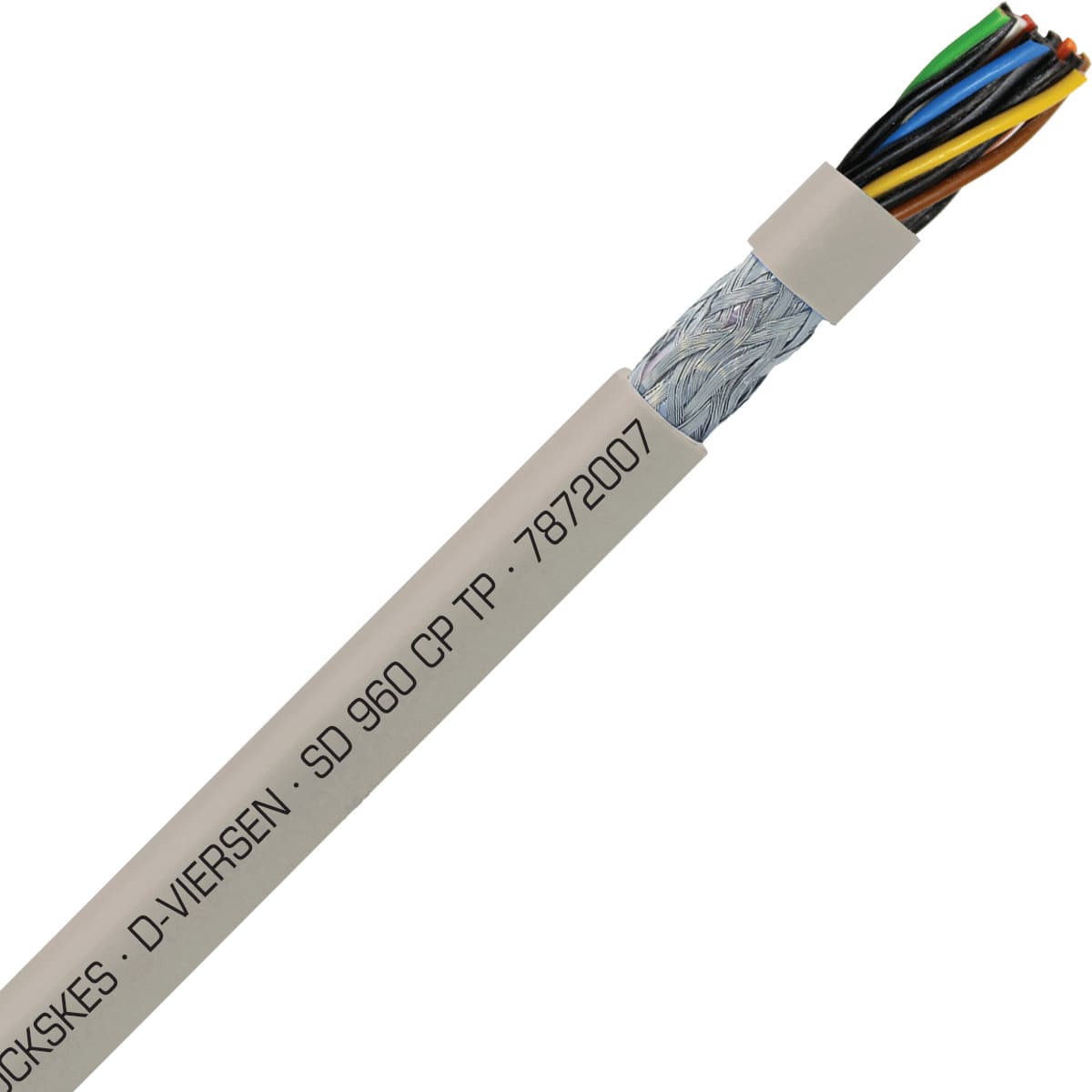 SAB 7872007 SD 960 CP TP - 20 AWG/7 pr, shielded oil resistant continuous flex paired data cable, UL, CSA, CE, RoHS SAB 7872007 SD 960 CP TP - 20 AWG/7 pr, shielded oil resistant continuous flex paired data cable, UL, CSA, CE, RoHS