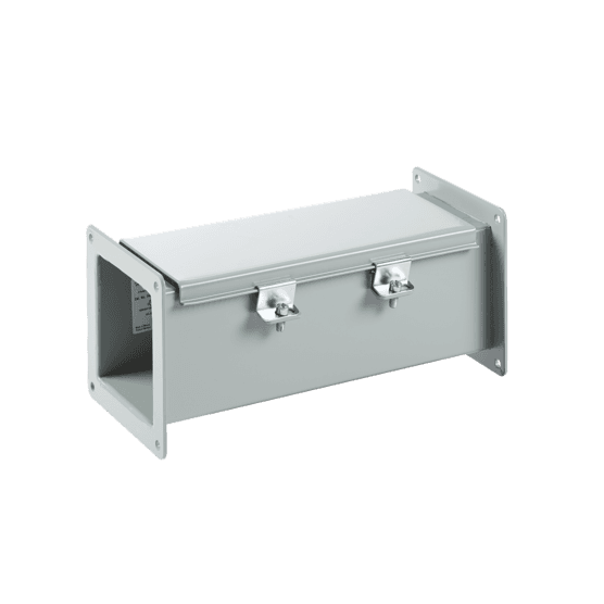 Hoffman F22W12 Feed-Through, Type 12 Wireway Straight Section, 2.50x2.50x12.00, Gray, Steel Hoffman F22W12 Feed-Through, Type 12 Wireway Straight Section, 2.50x2.50x12.00, Gray, Steel
