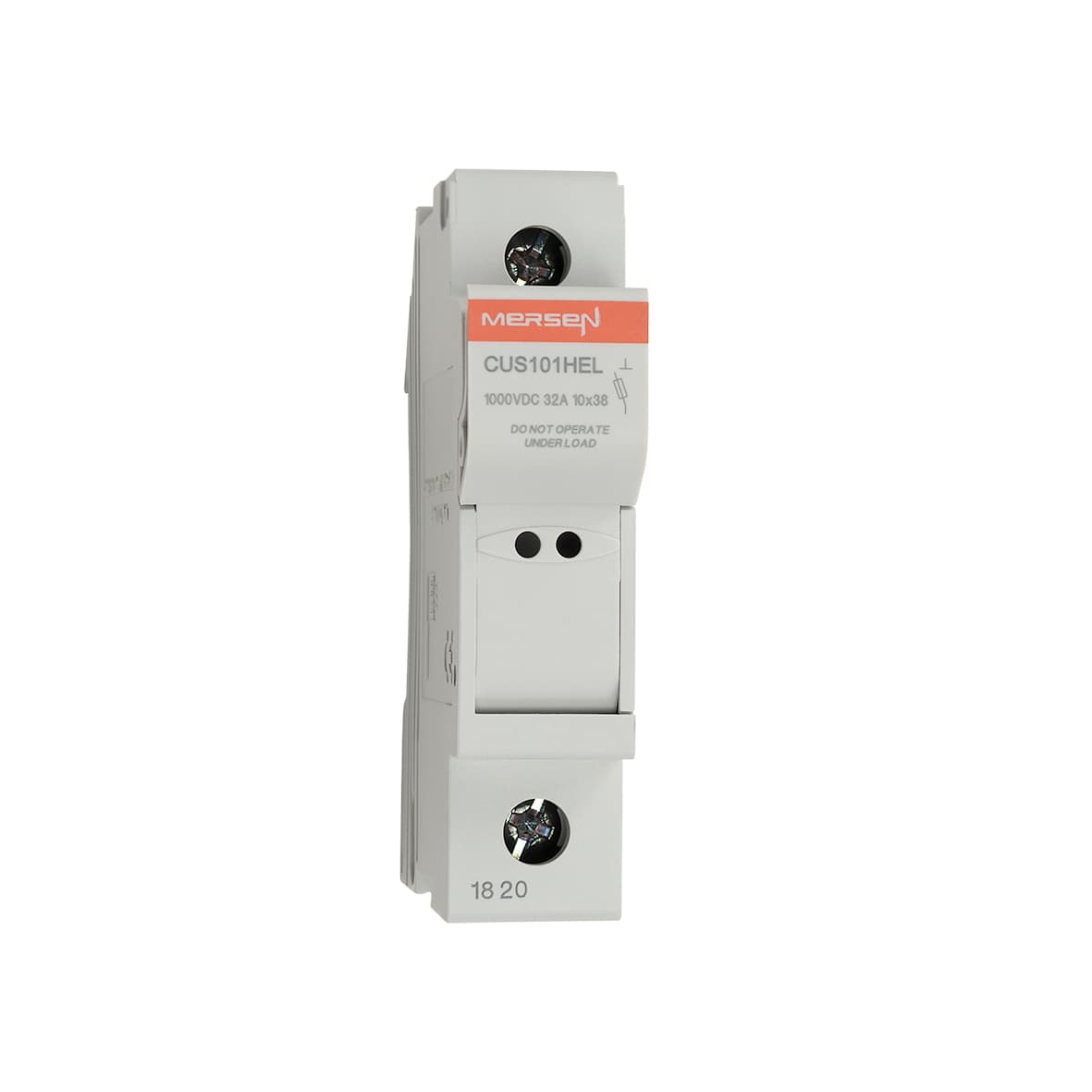 Mersen K1062724 K1062724 Mersen - Fuse Holder IEC+UL/CSA Size 10x38 1000VDC IEC 1000VDC UL 1-Pole DIN Rail mounting Mersen K1062724 K1062724 Mersen - Fuse Holder IEC+UL/CSA Size 10x38 1000VDC IEC 1000VDC UL 1-Pole DIN Rail mounting