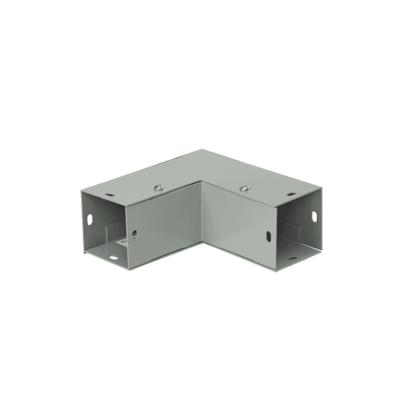 Hoffman F6690EOUT 90-Degree Elbow—Outside Opening, fits 6.00x6.00, Gray, Steel Hoffman F6690EOUT 90-Degree Elbow—Outside Opening, fits 6.00x6.00, Gray, Steel