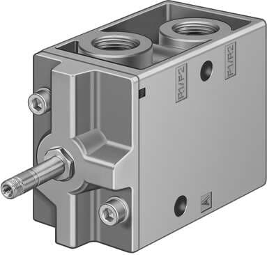 Festo 11967 solenoid valve MFH-3-3/4 With manual override, without solenoid coil or socket. Solenoid coil and socket should be ordered separately. Valve function: 3/2 closed, monostable, Type of actuation: electrical, Width: 68 mm, Standard nominal flow rate: 7500 l/ Festo 11967 solenoid valve MFH-3-3/4 With manual override, without solenoid coil or socket. Solenoid coil and socket should be ordered separately. Valve function: 3/2 closed, monostable, Type of actuation: electrical, Width: 68 mm, Standard nominal flow rate: 7500 l/