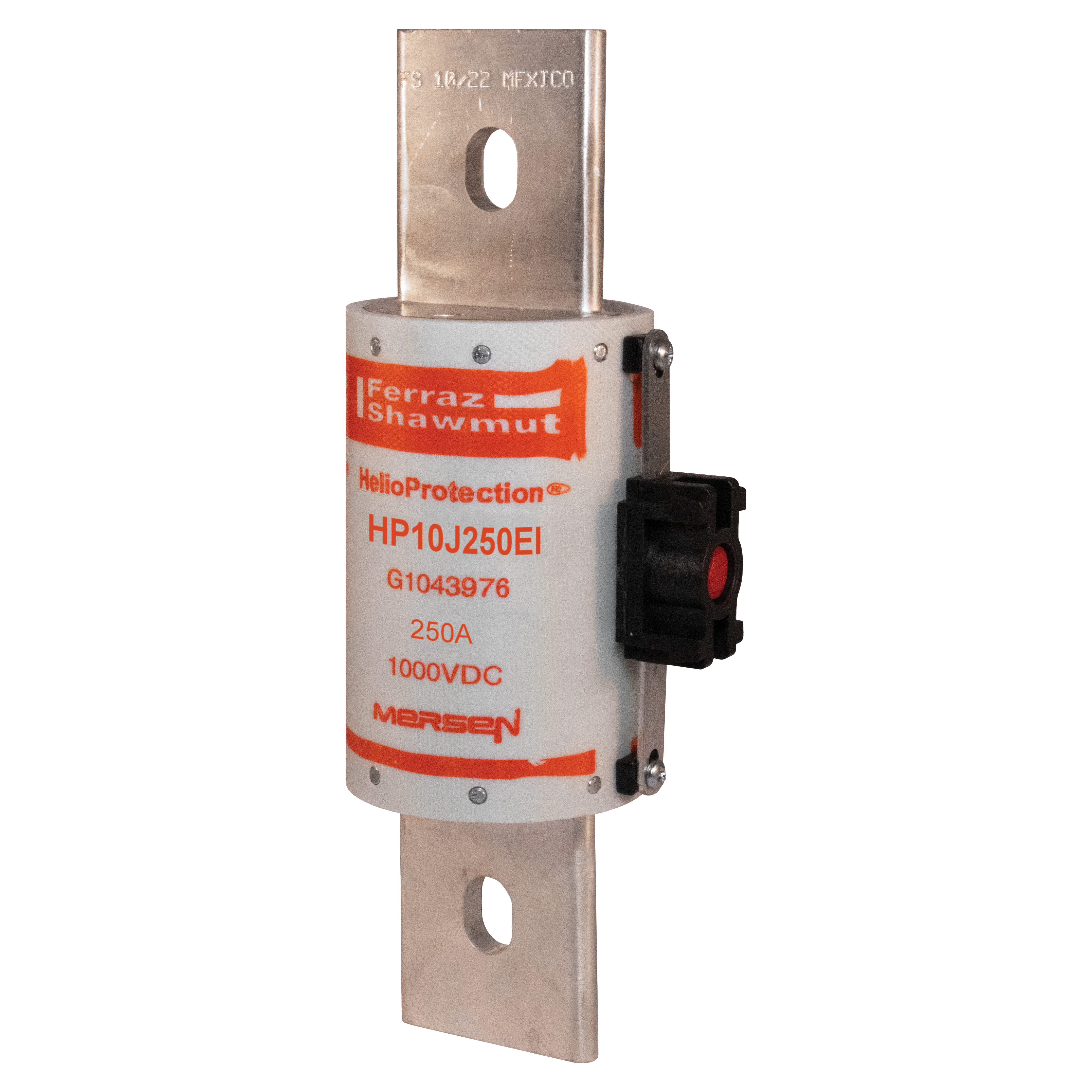 Mersen HP10J250EI HP10J250EI Mersen Photovoltaic fuse gPV 1000VDC UL 250A With EI Indicator With Blade For Clip or Bolted Mersen HP10J250EI HP10J250EI Mersen Photovoltaic fuse gPV 1000VDC UL 250A With EI Indicator With Blade For Clip or Bolted