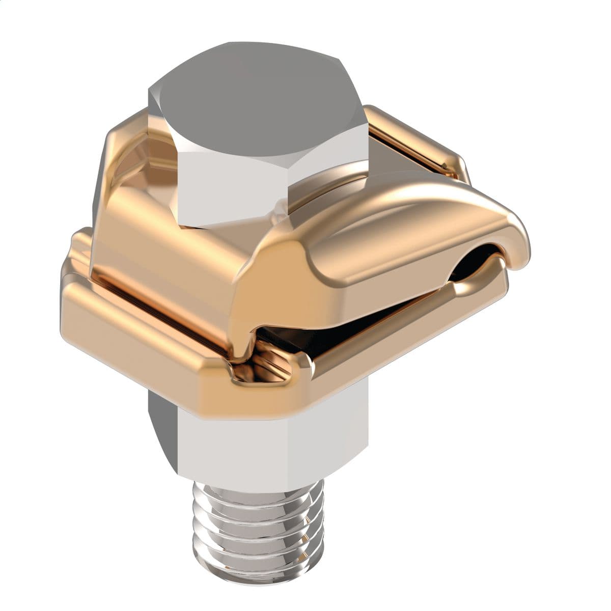 Hubbell GC141G3 Grounding Clamp, Copper Cable to 1/4" Flat, Two piece clamp. GROUND, BRZ BLT .629-.813 IN TO FLAT ; Everdur hardware supplied by adding Suffix ED ; Hubbell GC141G3 Grounding Clamp, Copper Cable to 1/4" Flat, Two piece clamp. GROUND, BRZ BLT .629-.813 IN TO FLAT ; Everdur hardware supplied by adding Suffix ED ;